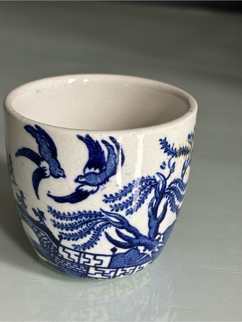 Blue Willow Mini Ceramic Cup